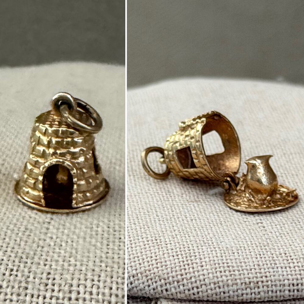 Vintage 14K Yellow Gold 3D Movable Charm